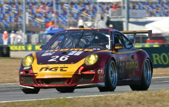 El Porsche GT3 MOMO de Carlos Kauffmann en acción en las 24 Horas de Daytona
