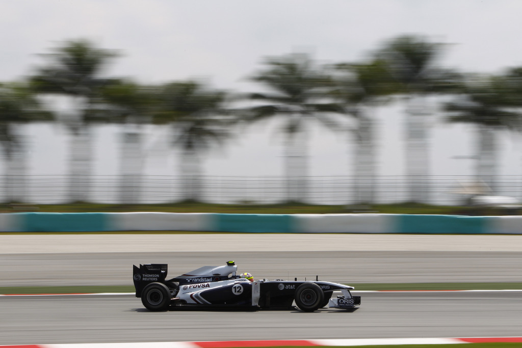 F1: Incidente frenó un muy buen día de entrenamientos para Pastor Maldonado en Malasia
