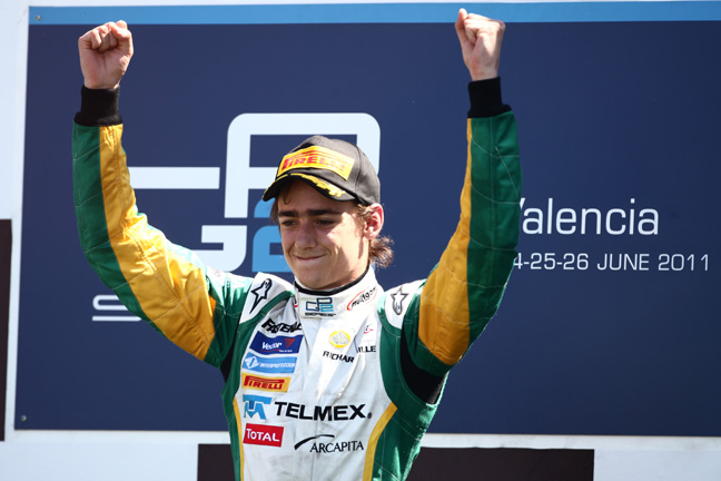 Esteban Gutiérrez celebra y cuenta sus emociones luego de lograr su primera victoria en la GP2