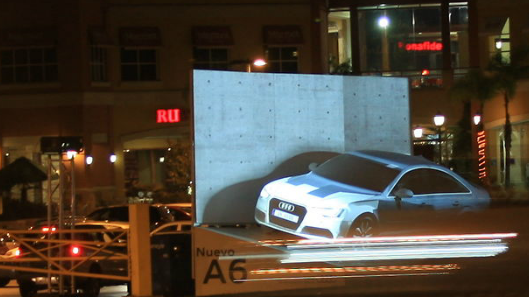Si te lo perdiste: Audi A6 es el último protagonista de una tecnológica campaña hecha con proyecciones en 3D