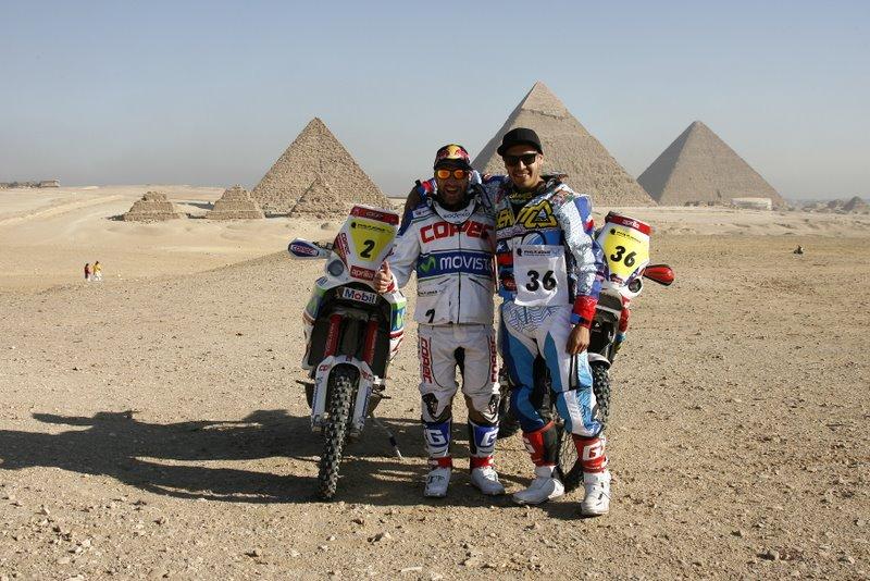 Rally de los Faraones, 3° Etapa: Nuevamente problemas con la moto dejan botado a «Chaleco» López