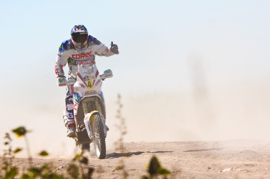 Dakar 2012, Motos: Marc Coma gana la 2° Etapa, deja a «Chaleco» López en el 2° lugar de la General