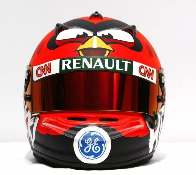Esto si que es estilo: Heikki Kovalainen usará un casco «Angry Birds» en la Fórmula 1