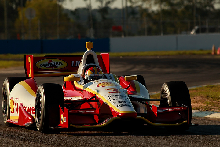 IndyCar: Helio Castroneves lidera 1-2-3 de Penske en segundo día de pruebas comunitarias en Sebring