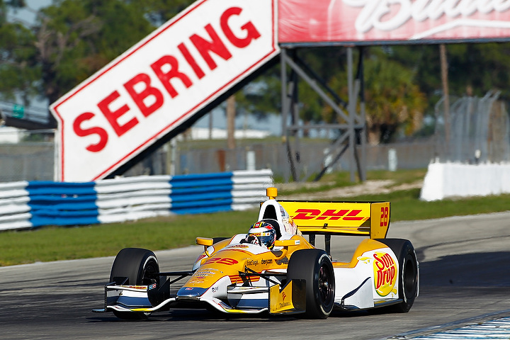 IndyCar: Ryan Hunter-Reay lideró el primer día de pruebas comunitarias en Sebring