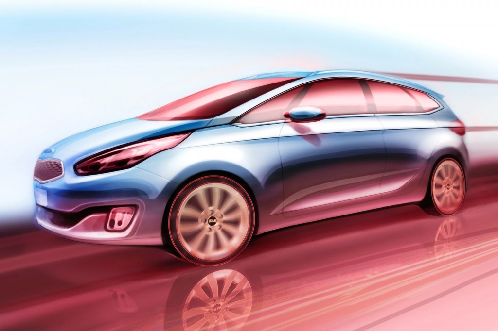 Kia Carens y Cerato 2014 se muestran en bocetos y videos