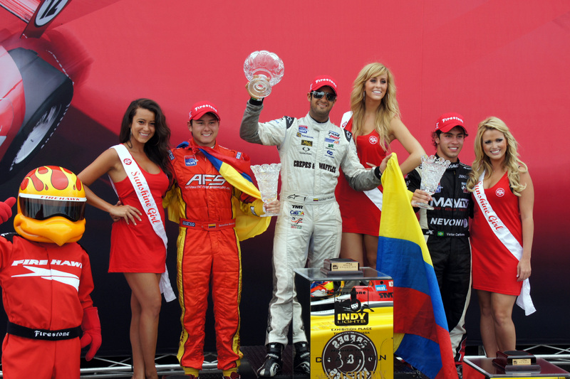 Indy Lights: Gustavo Yacamán y Sebastián Saavedra hacen el «uno-dos» para Colombia en Toronto