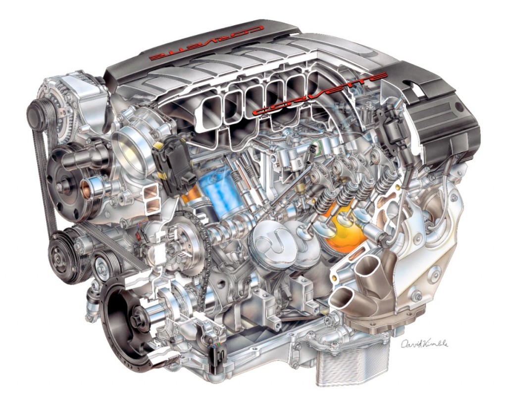 Puro músculo: Chevrolet presenta el motor del nuevo Corvette