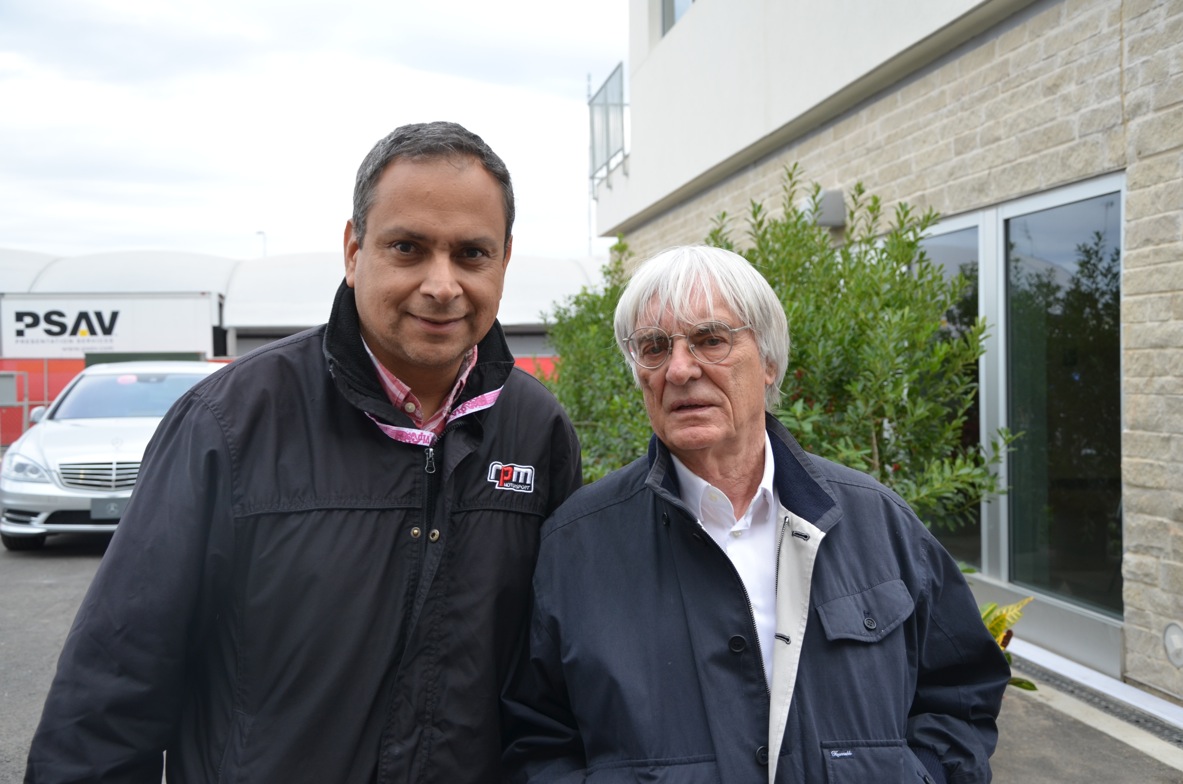 Cesar Ramos- Bernie Ecclestone Motorpark Austin COTA