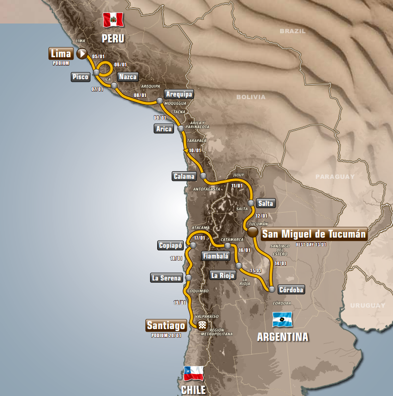 Hay ruta, una dura ruta: El Dakar 2013 presenta los detalles de sus etapas