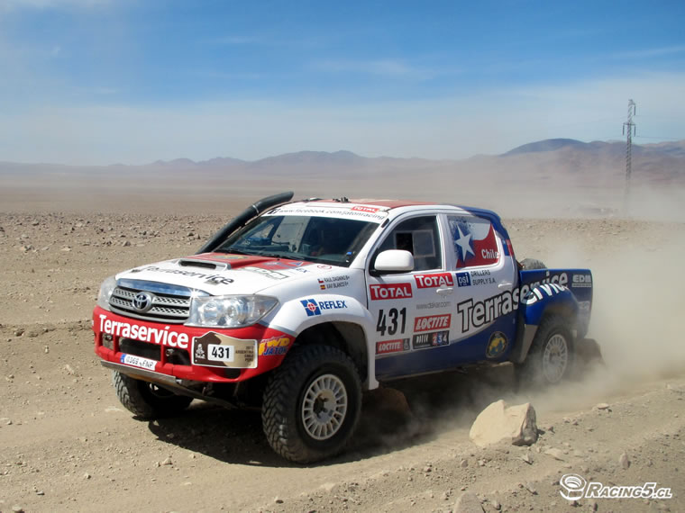 Raúl Dagnino en el Dakar 2012.