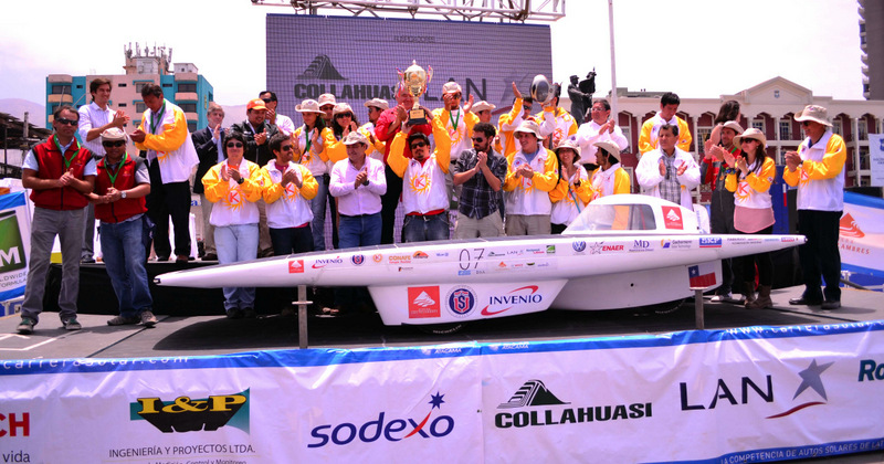 Antakari de la Universidad de La Serena, bicampeón de la categoría principal Desafío Solar Atacama. (Imagen: Prensa Carrera Solar Atacama)