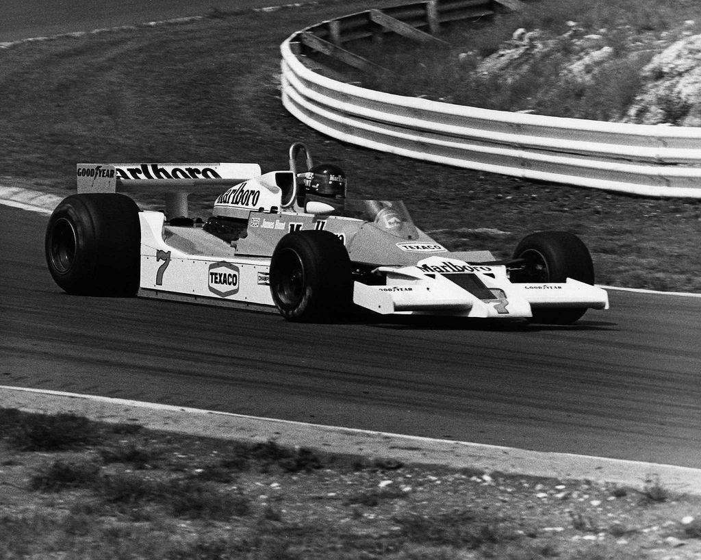 James Hunt 15th July 1978 at Brands Hatch in a McLaren-Ford.