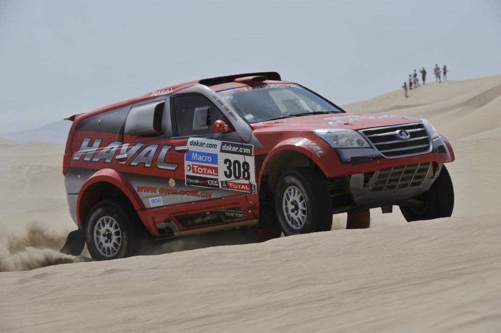 Great Wall a fondo en el Dakar 2013 con su Haval: Carlos Sousa y Zhou Yong siguen con su buena participación