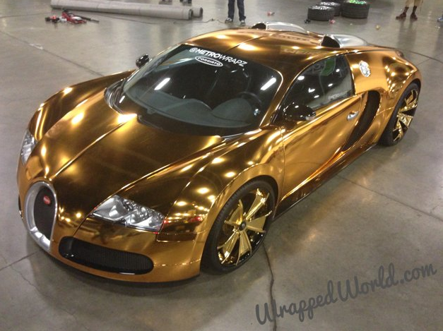 Curiosidades R5: Bugatti Veyron bañado en oro