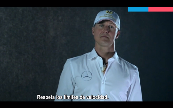 Michael Schumacher encabeza campaña de tolerancia cero al exceso de velocidad