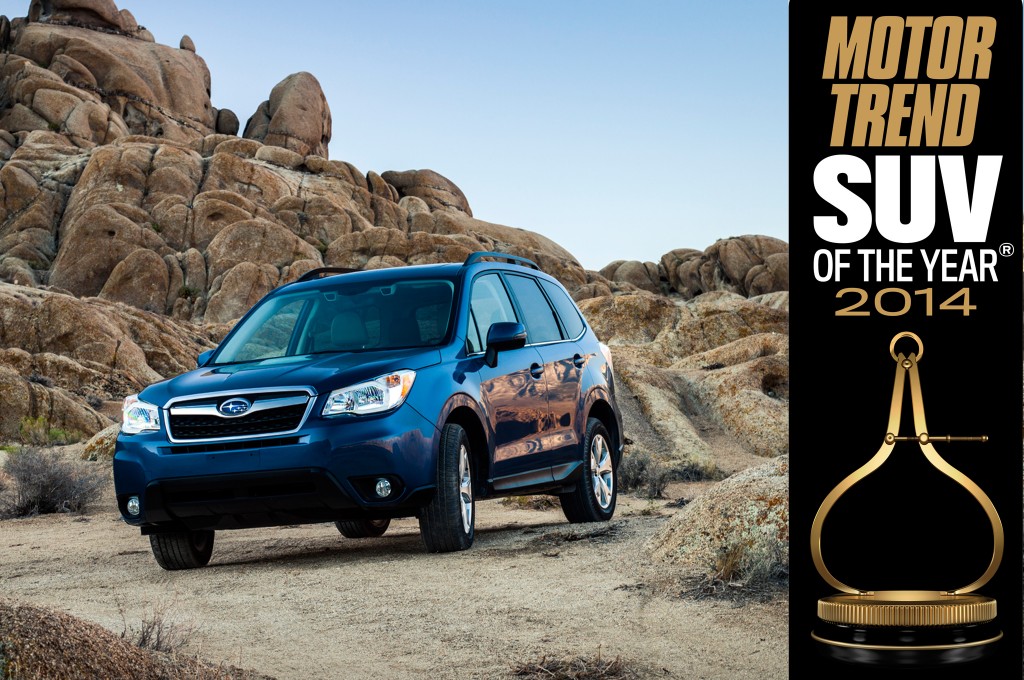 Subaru lo hace de nuevo, ganan por tercera vez el premio Motor Trend al SUV del año