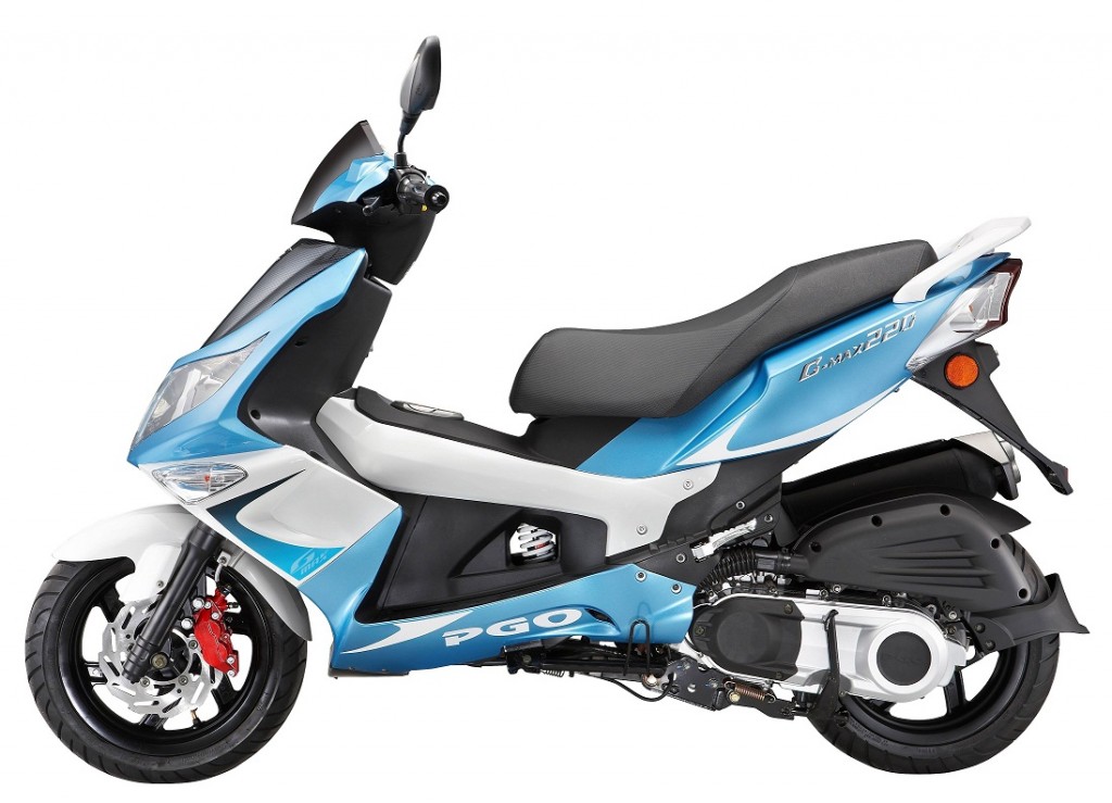 Scooter PGO Gmax 220i, espíritu deportivo en nuevos colores