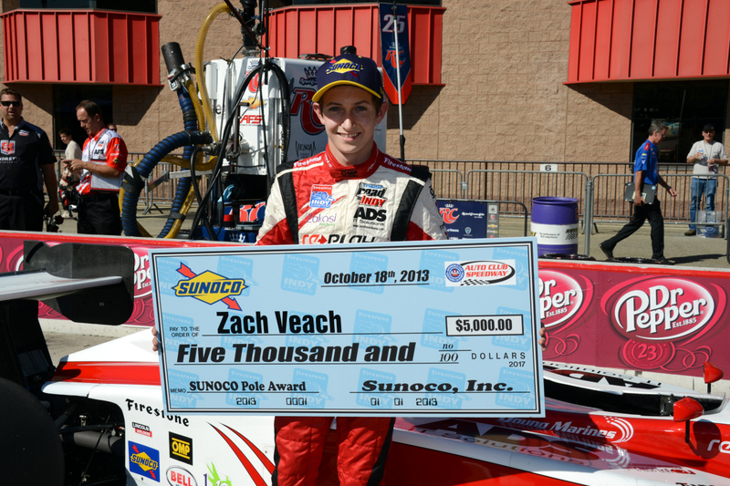 Zach Veach largará desde la primero en la última fecha de Indy Lights