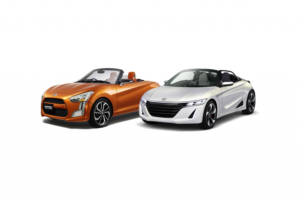 Serán rivales en Tokio, Daihatsu Kopen Concept vs Honda S660