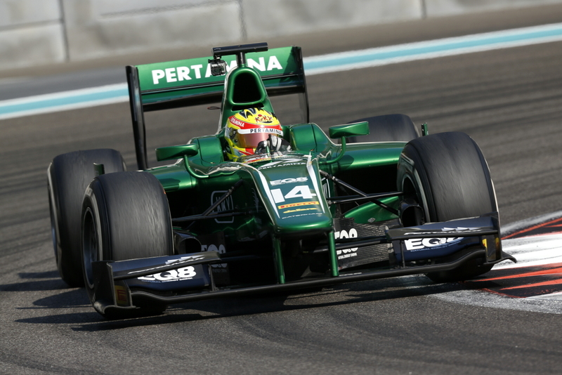 Rio Haryanto se quedó con el segundo día de pruebas de la GP2 Series en Yas Marina