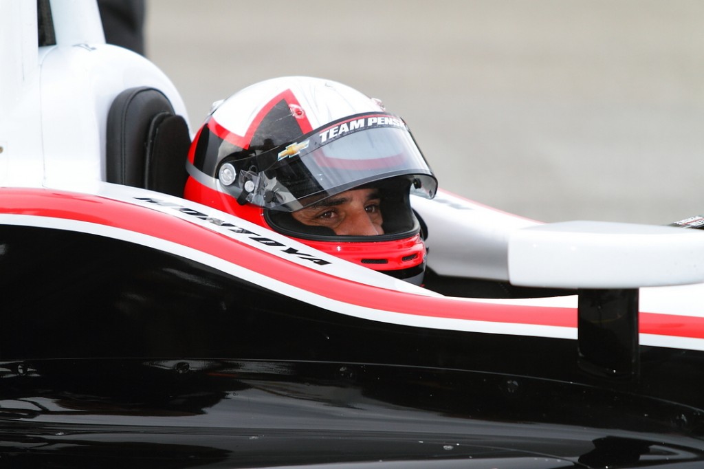 Juan Pablo Montoya realizó sus primeras pruebas en óvalos con el Team Penske