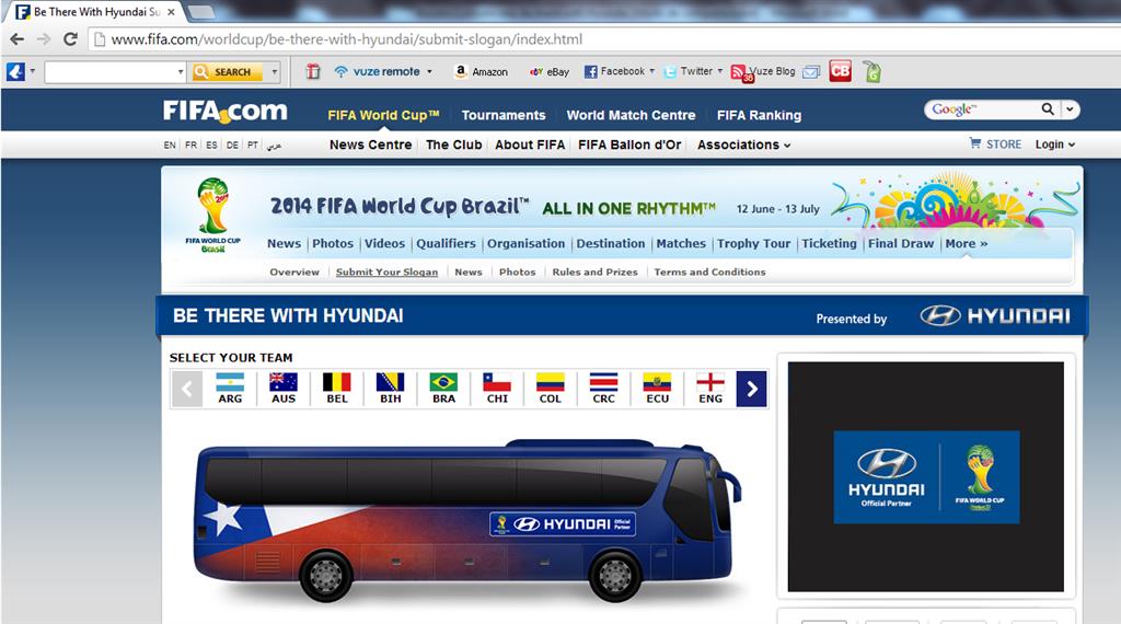 Concurso, ponle un lema al bus de la selección chilena con Hyundai