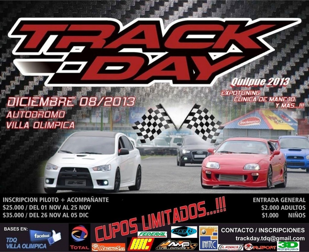 TrackDay Quilpué, la adrenalina del automovilismo urbano llega a la ciudad del sol