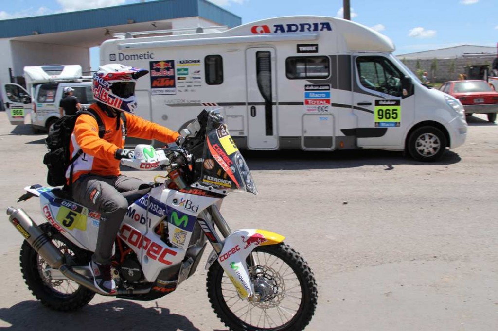 Verificado y presentado en la largada protocolar, «Chaleco» López está listo para largar el Dakar 2014