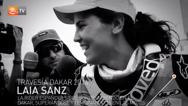 Racing5 TV, comentarios de Laia Sanz en la meta del Dakar 2014