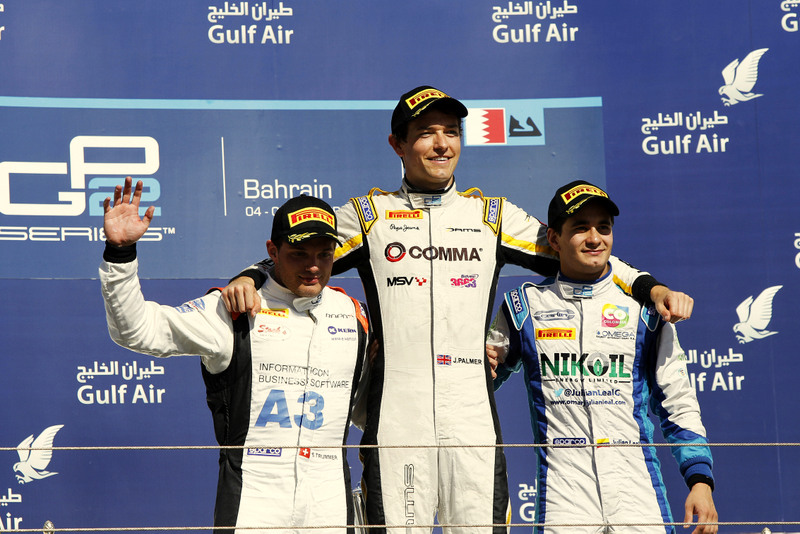 Jolyon Palmer triunfó en la GP2 Series en Bahréin, Julián Leal nuevamente subió al podio