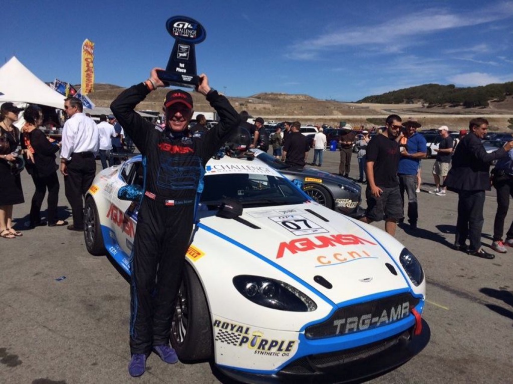 [Flash] Eliseo Salazar gana en la Aston Martin GT4 en Laguna Seca