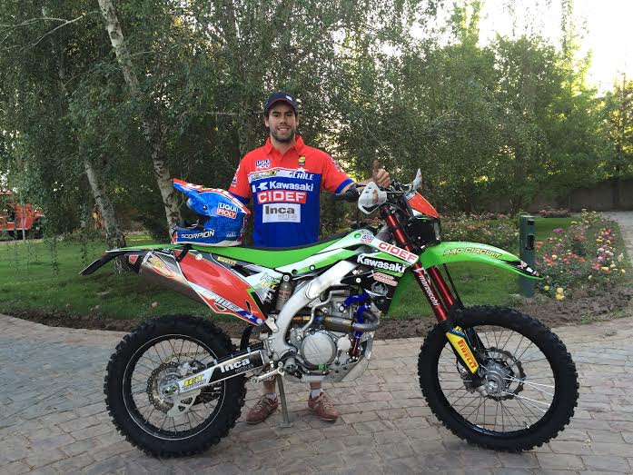 Juan Quiroz del Team Kawasaki Enduro está listo para el Six Days Enduro en Argentina