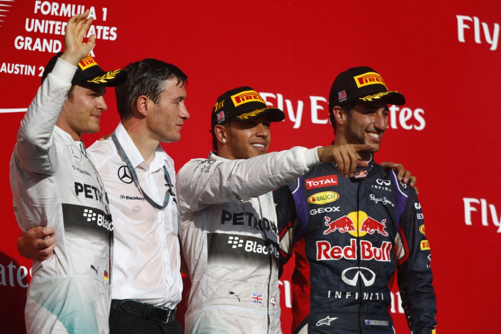 [Fórmula 1] Lewis Hamilton derrota a Rosberg y gana en Estados Unidos