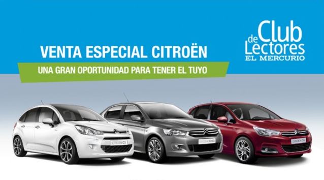 Citroën tiene tremendo descuento para socios del Club de Lectores de El Mercurio