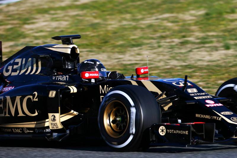 [Fórmula 1] Romain Grosjean fue el más rápido en Barcelona en una jornada marcada de incidentes