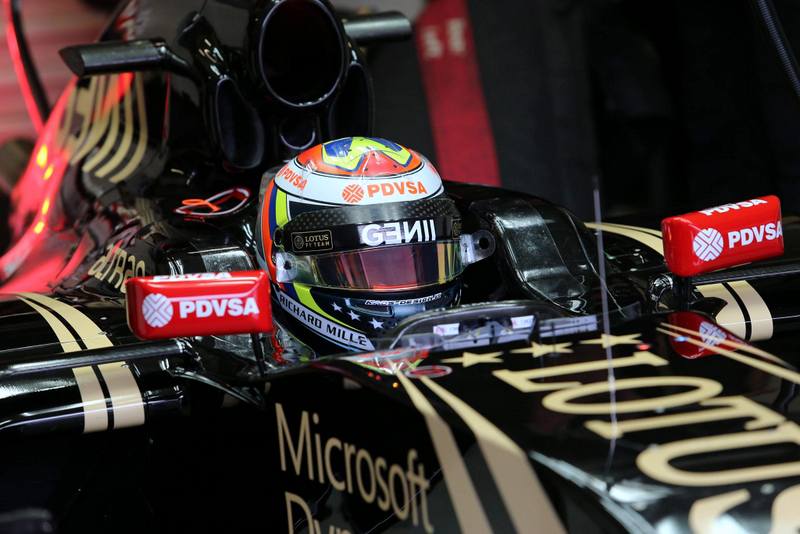 [Fórmula 1] Pastor Maldonado aceleró en Barcelona y se quedó con el mejor tiempo