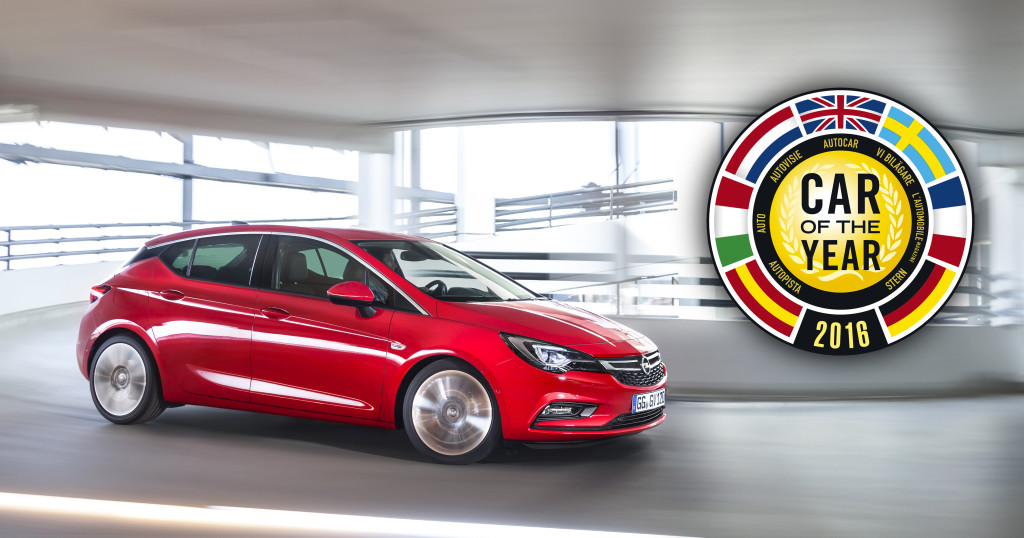 Opel Astra ganó el premio al Auto del Año 2016 en Europa