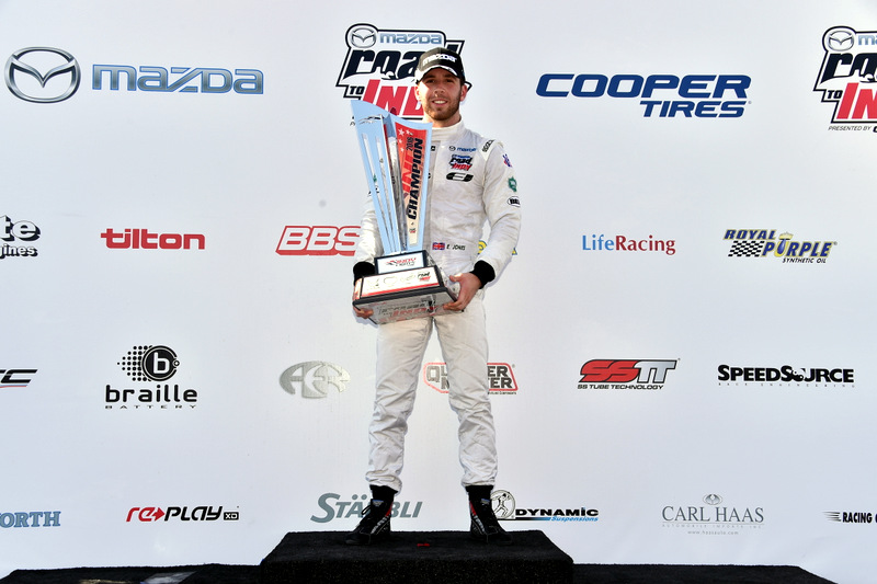 [Indy Lights] Uruguayo Santiago Urrutia perdió el título en la última vuelta, Ed Jones se coronó campeón