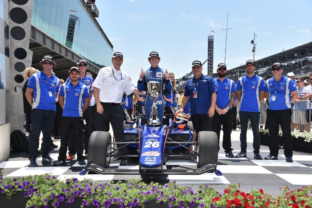[Indy Lights] Matheus Leist triunfó en Indianápolis