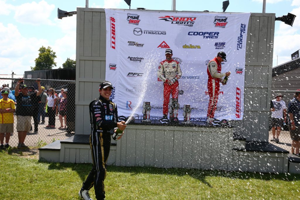 [Indy Lights] Uruguayo Santiago Urrutia fue segundo en Mid-Ohio