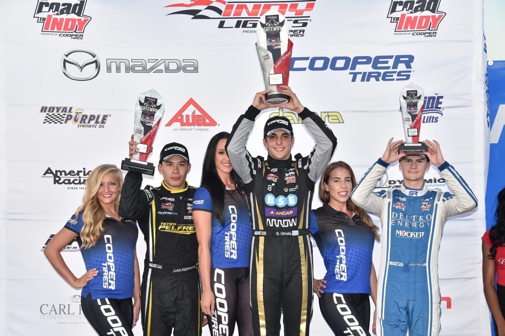 [Indy Lights] Uruguayo Santiago Urrutia triunfó en Gateway Motorsports Park