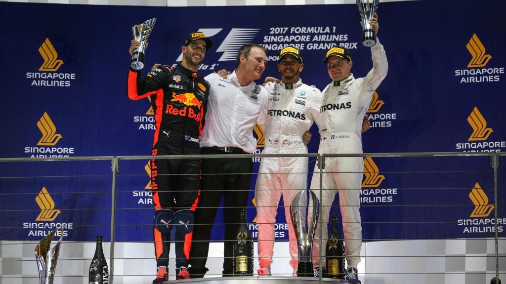 [Fórmula 1] Victoria de Lewis Hamilton en Singapur