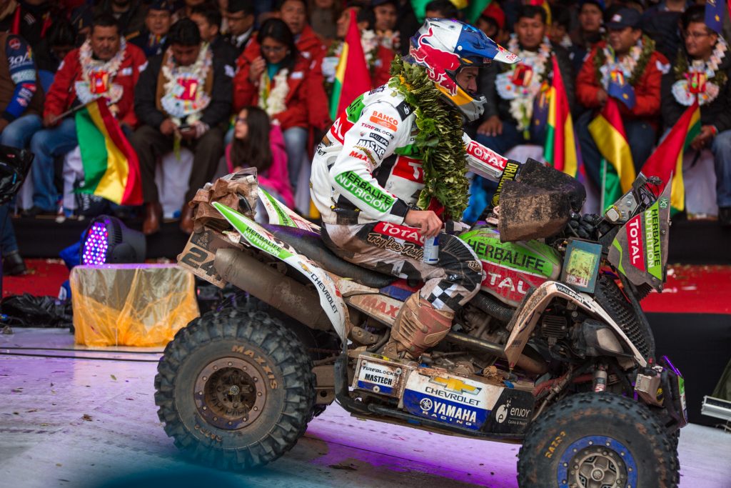 [Dakar 2018/Quads] Ignacio Casale termina tercero en la séptima etapa y estira su ventaja en la clasificación general