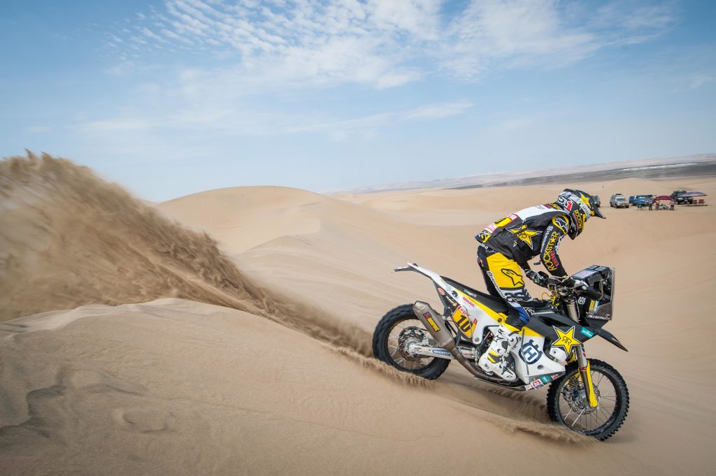 [Dakar 2018/Motos] Pablo Quintanilla repunta en las arenas de San Juan de Marcona