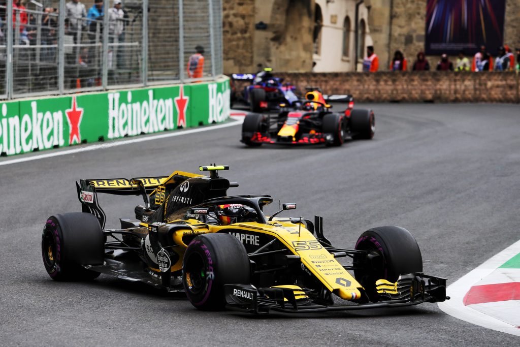 [Fórmula 1] Renault Sport Fórmula One Team se ubicó entre los cinco primeros en Azerbaiyán