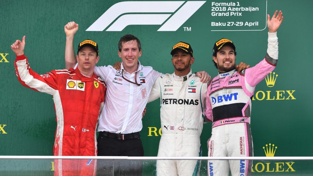 [Fórmula 1] Victoria de Lewis Hamilton en un alocado Gran Premio de Azerbaiyán
