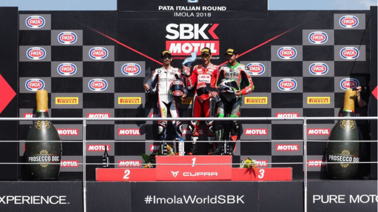 [Chilenos en el exterior/Campeonato Europeo Superstock 1000] ¡Maxi Scheib fue tercero en Ímola!