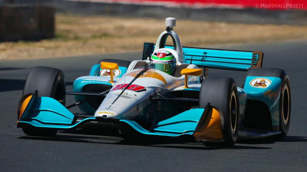 Mexicano Patricio O’Ward probó hoy un IndyCar en Sonoma