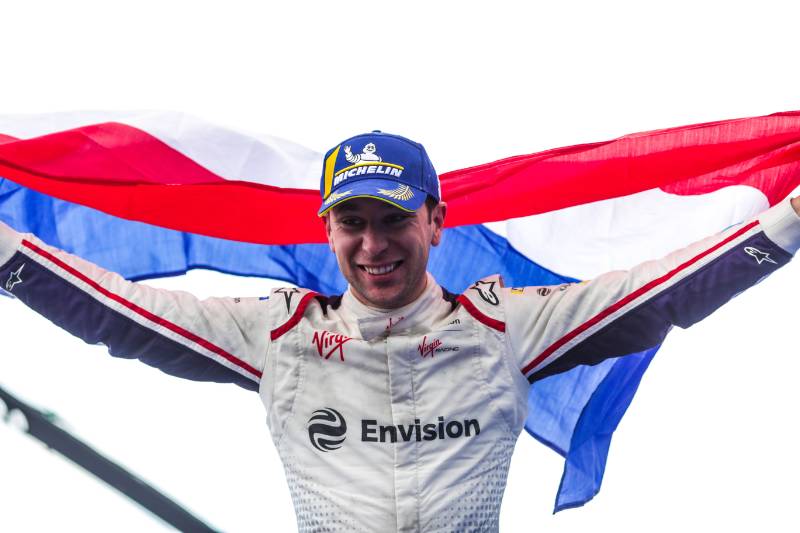 [Fórmula E] Robin Frijns celebró su primer triunfo en las calles de París